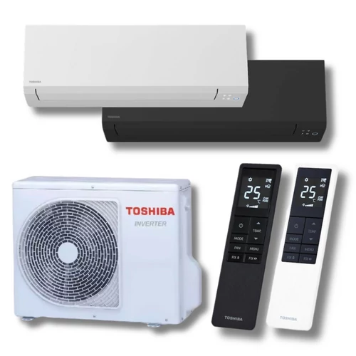 Toshiba Shorai Edge New Black 8 kW Oldalfali Split Klíma Szett 